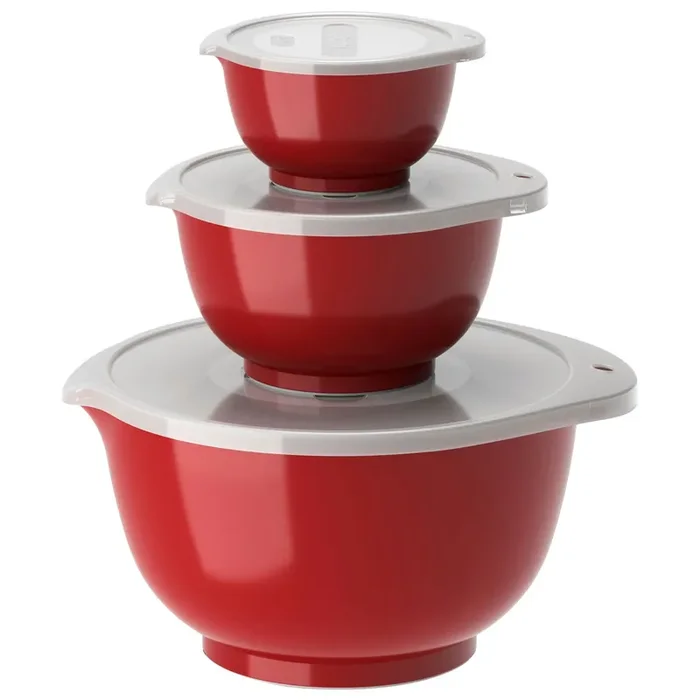 Abverkauf Margrethe Schüsseln 0,25 & 0,75 & 3 L, Rot