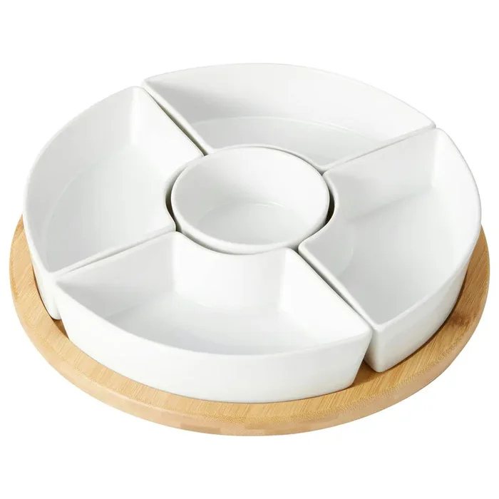 Aktuell Samara Bowl Set With Spinable Tray
