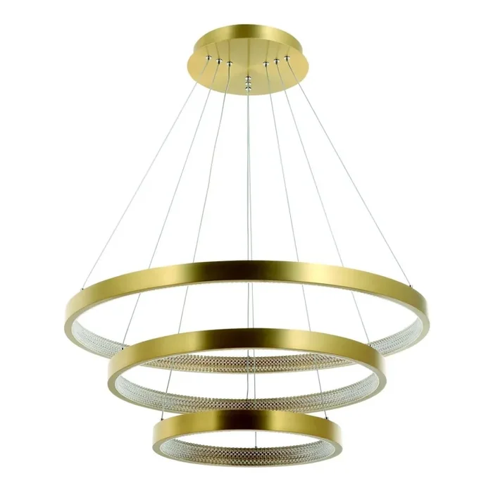 Angebot Zambelis 2009 – Dimmbare LED-Hängeleuchte an Schnur LED/112W/230V golden