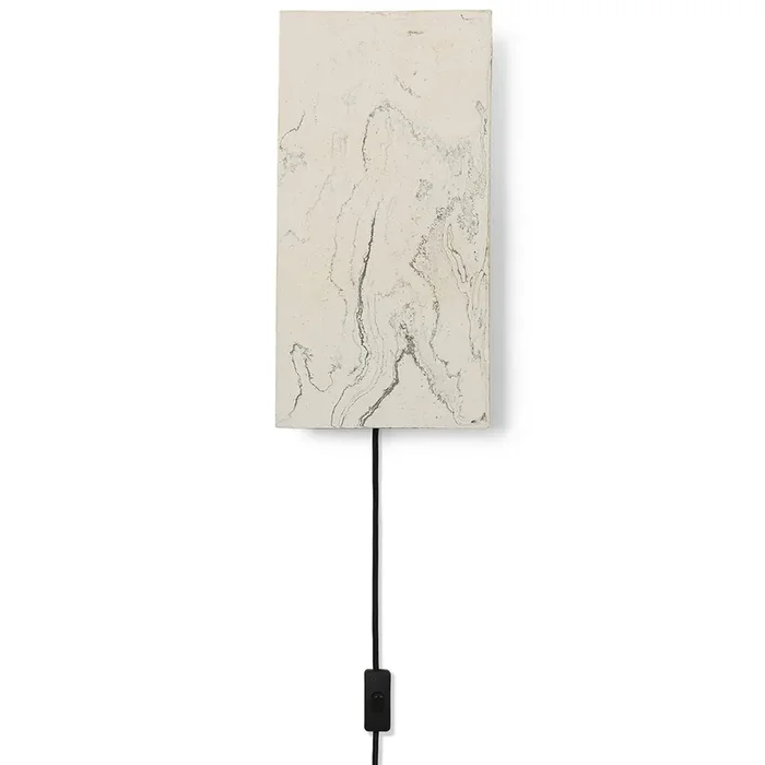 Argilla Rectangular Wandleuchte, Marble White Garantierte Lieferung