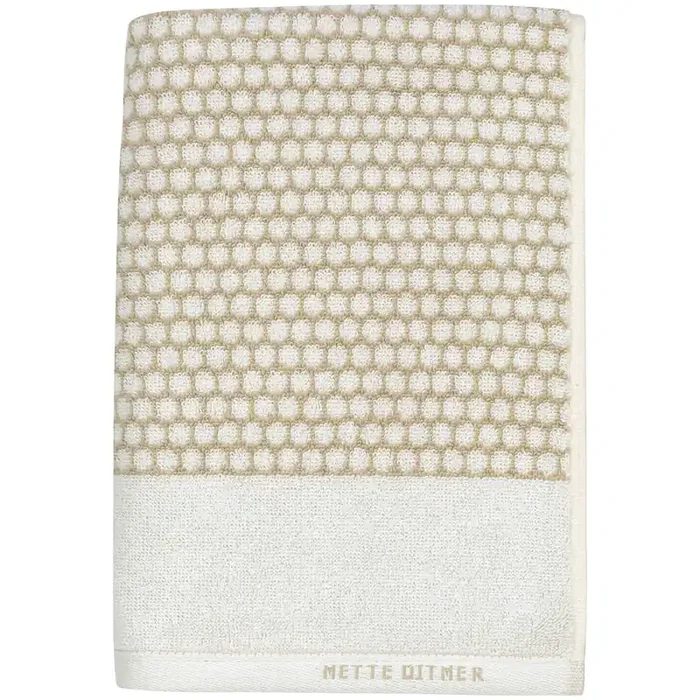 Begrenztes Angebot Grid Handtuch Sandfarben 2-er Set, 38×60 cm