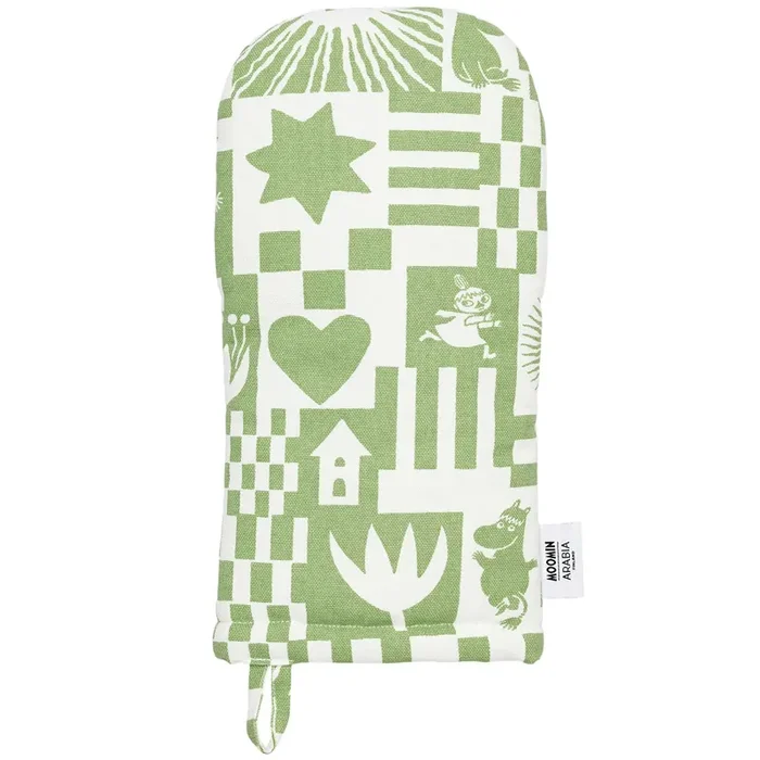 Begrenztes Angebot Moomin Oven Glove Party, Green