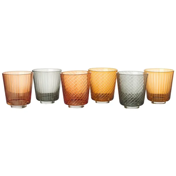 Bestpreis Library Tumbler Set 6 Pcs, Multi
