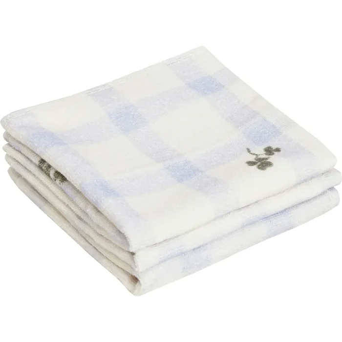 Bestseller Gingham Sorrel Blue Washcloths 3-pack, 30×30 cm