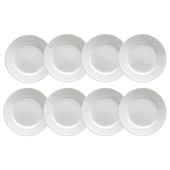 Bestseller Swedish Grace Teller Ø 21 cm, 8 Stk./ Schnee