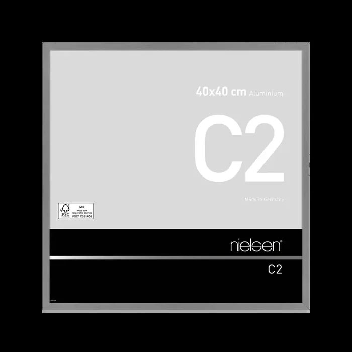Bilderrahmen C2 Eloxal schwarz glanz Ab Werk