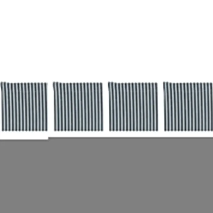 Billig Narrow Stripe Glasuntersetzer 10×10 cm 4-er Set, Marineblau
