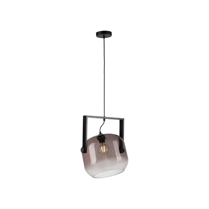 Blendarme Hängelampe Glas Metall L:35 cm E27 Industrie Wochenendangebot