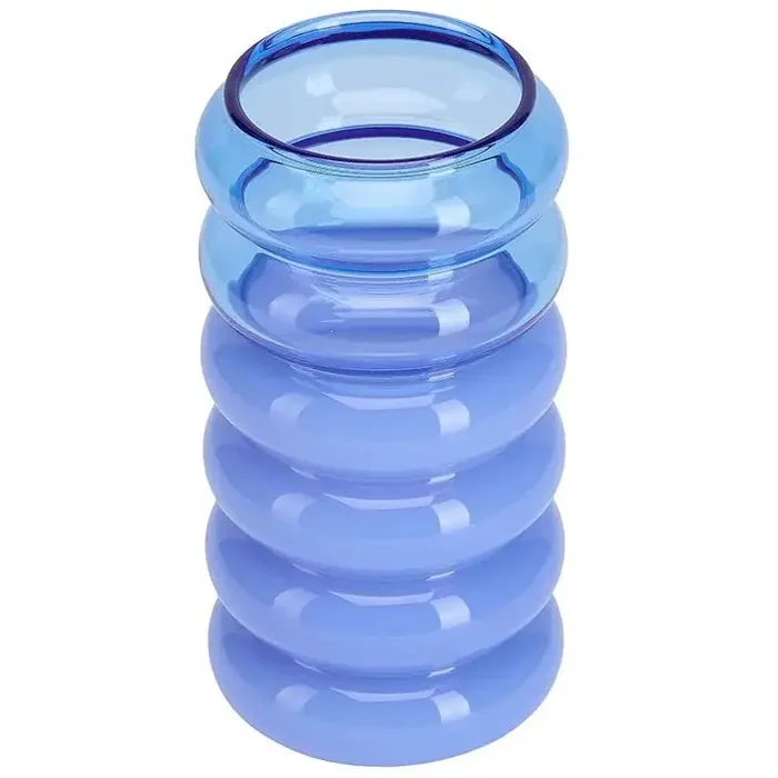 Bubble Vase & Kerzenhalter 2-in-1, Blau Abverkauf