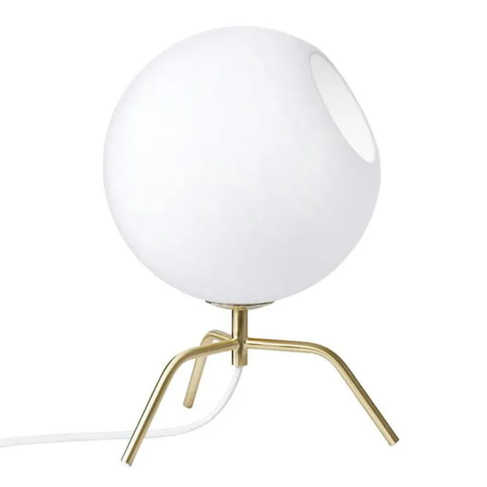Bug 15 Tischlampe, Messing/Opalglas Nur Heute