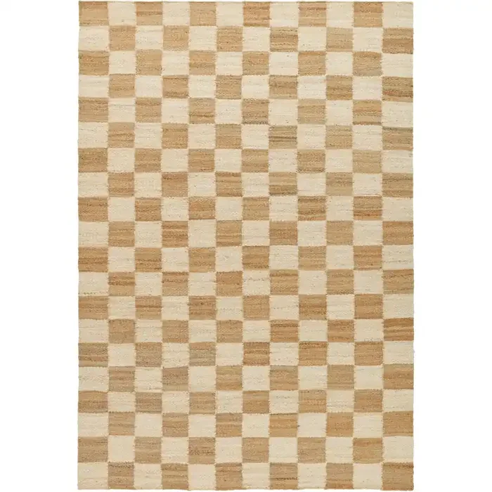 Chess Teppich Natural Jute / Altweiß, 200×300 cm Saisonangebot