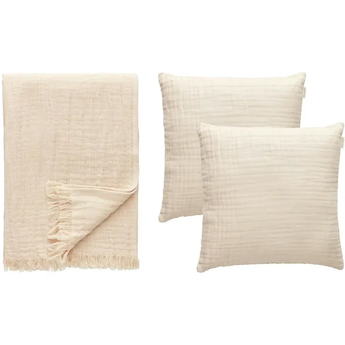 Crinkle Set 3-er Set, Beige Sale