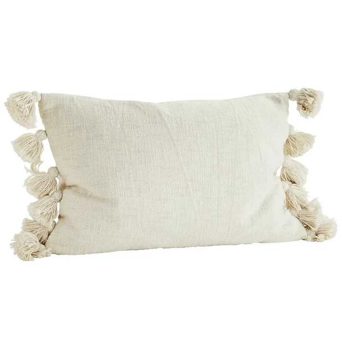 Cushion Cover With Tassels 40×60 cm, Off-White Kostenloser Versand