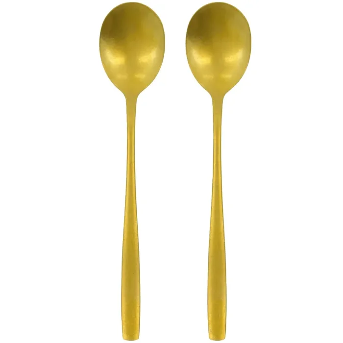 Daily Servierlöffel 2-er Set, Antique Gold Schnäppchen