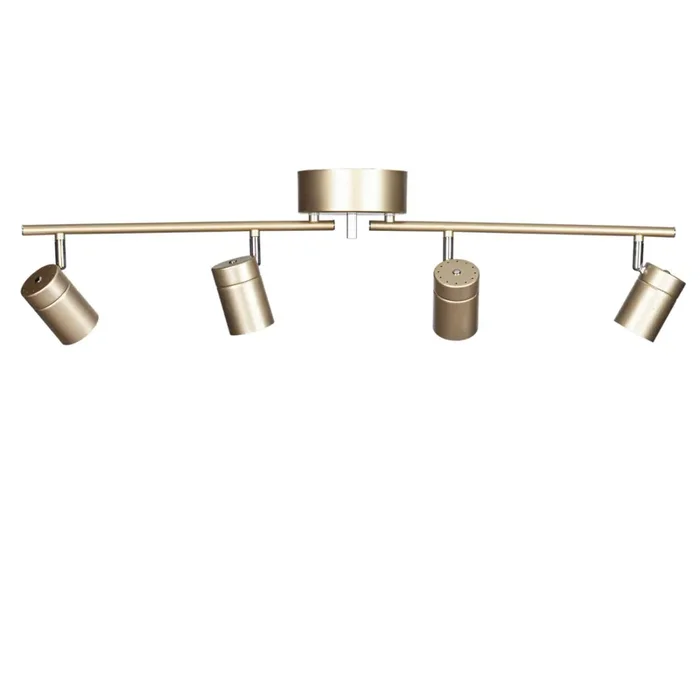 Deckenstrahler GU10 4-flammig länglich 83 cm in Gold Top-Qualität