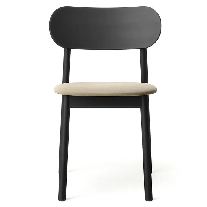 Direkt Vom Hersteller Elephant Stuhl, Schwarz / Beige Samt