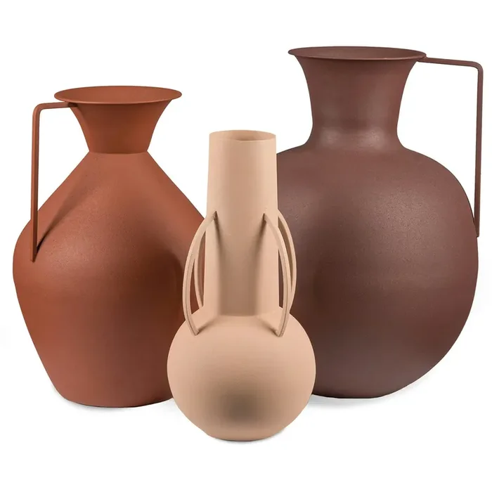 Direkt Vom Hersteller Roman Vases 3 Pcs, Brown