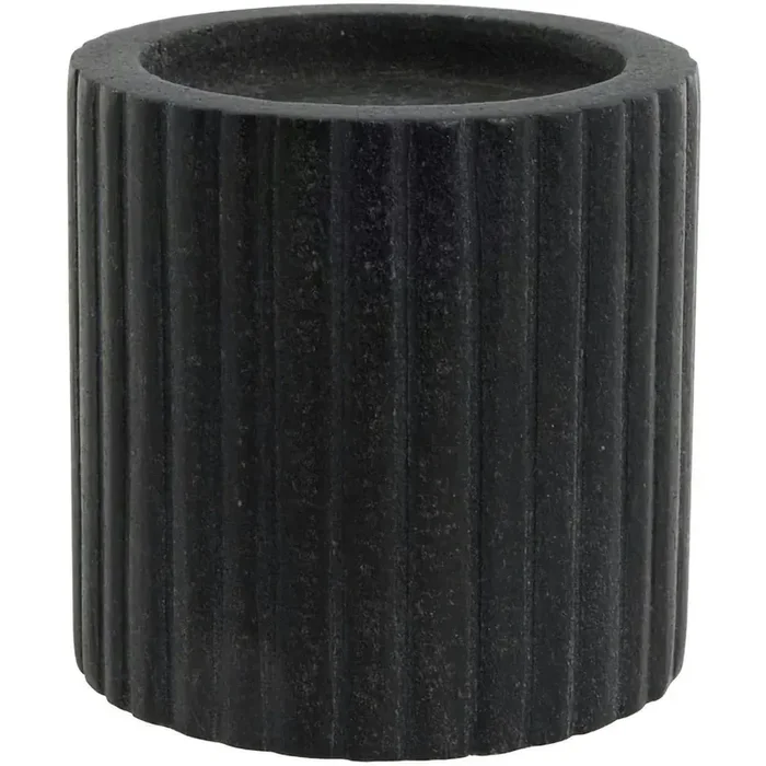 Eliana Kerzenhalter Marmor Schwarz 10 cm Premium