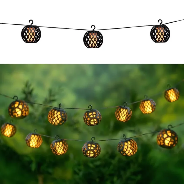 Exklusiv LED Solar-Lichterkette 3,8 m 8xLED/1,2 V 600 mAh