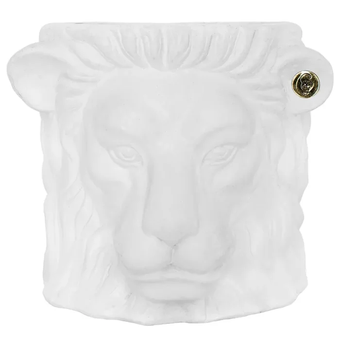 Finale Aktion Garden Glory Lion Pot Topf S, Weiss