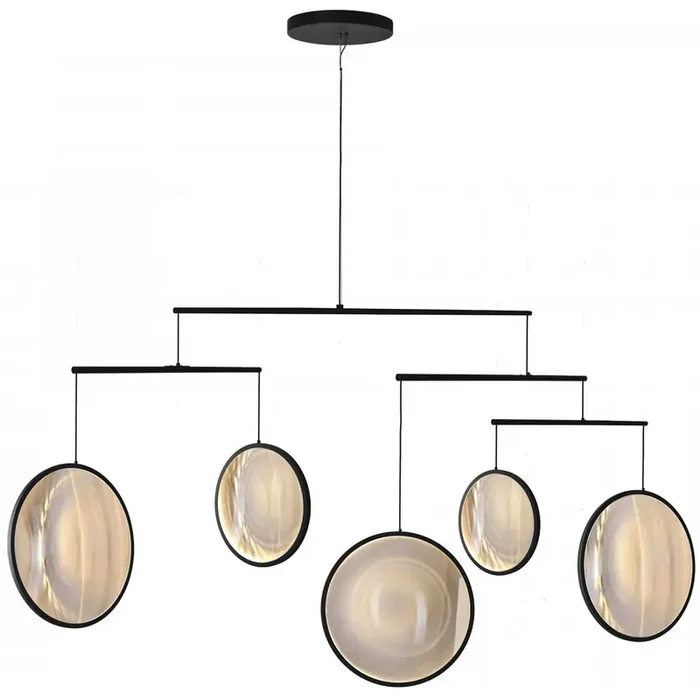 Focus X5 Kronleuchter, Schwarzmatt Neue Ware