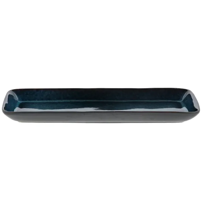 Gastro Servierplatte 14×38 cm, Schwarz/Dunkelblau Preisreduziert