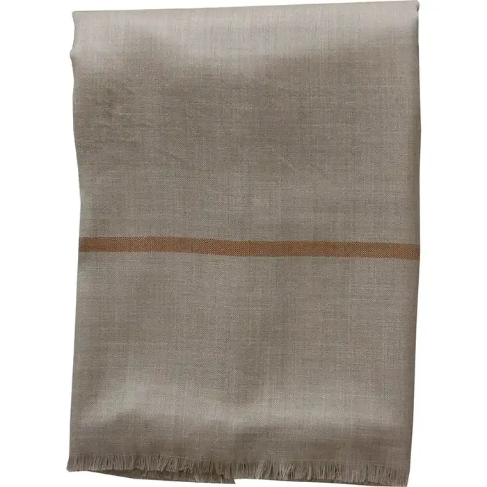 Geld-Zurück-Garantie Plaid Classic XL, Nature / Tangerine