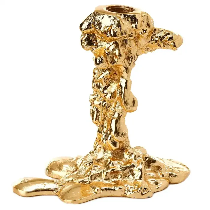 Geprüft Drip Candle Holder Gold S