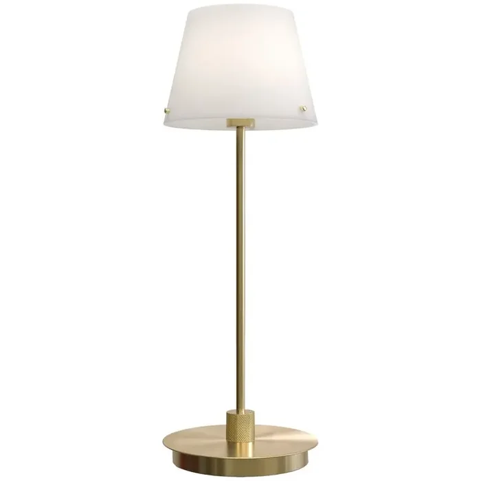 Gil Il Grande Tischlampe, Satin Brass Meistverkauft