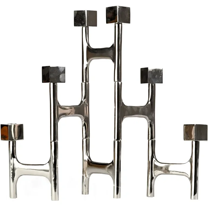 Gleich Bestellen Folding Kerzenhalter Quadratisch, Silber