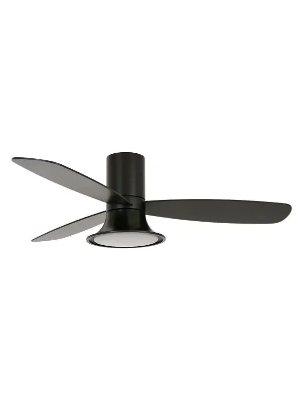 Heute Kaufen Lucci Air Deckenventilator Flusso Schwarz mit LED Beleuchtung