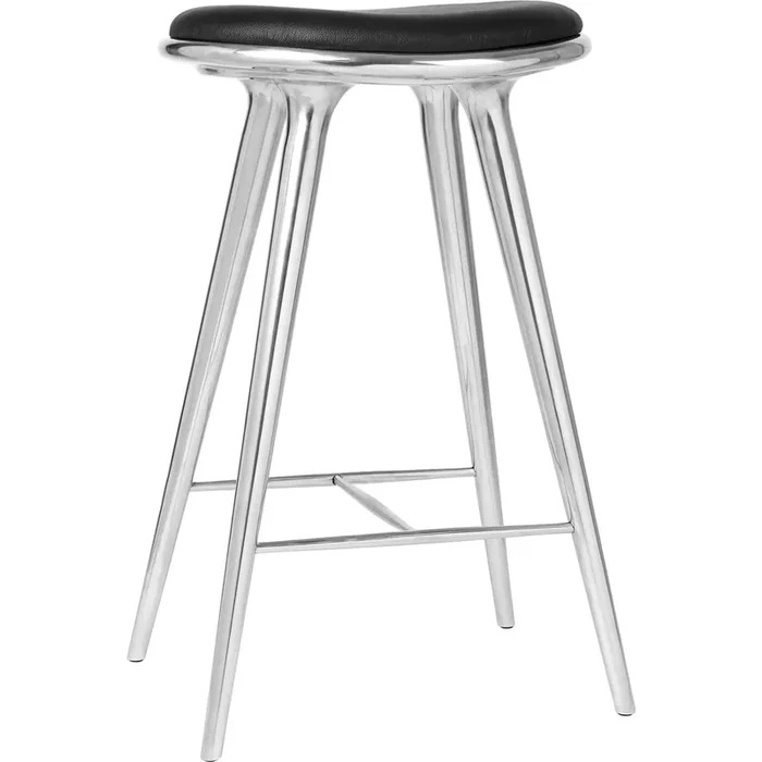 High Stool Hocker 74 cm, Recyceltes Aluminium Must-Have