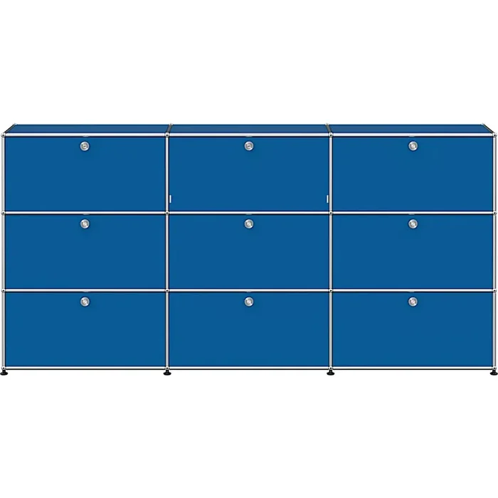 Highboard 3 x 3 – modifizierbar – USM 27 enzianblau Sofort Bestellen