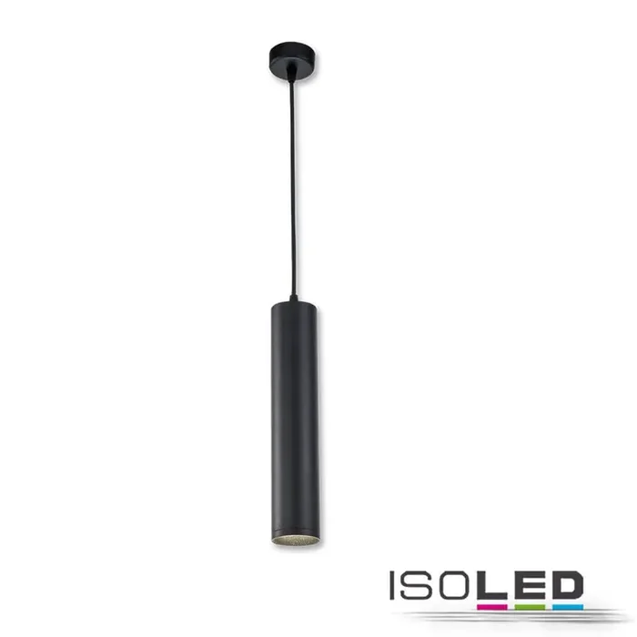 ISOLED Pendelleuchte 300 GU10, rund, schwarz Gratis Versand