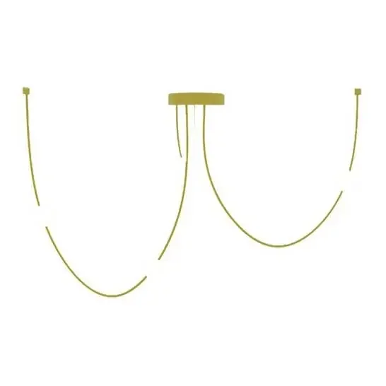 Jetzt Zugreifen Zambelis 22248 – Dimmbare LED-Hängeleuchte an Schnur LED/42W/230V golden