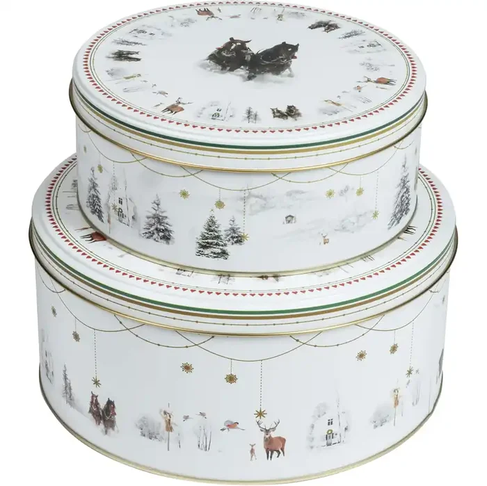 Julemorgen Blechdose 2-er Set Neue Ware