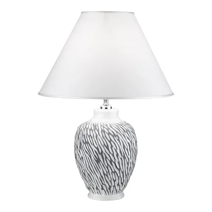 Kolarz A1340.71.Gr – Tischleuchte CHIARA 1xE27/100W/230V weiß/grau Durchmesser.40 cm Angebot