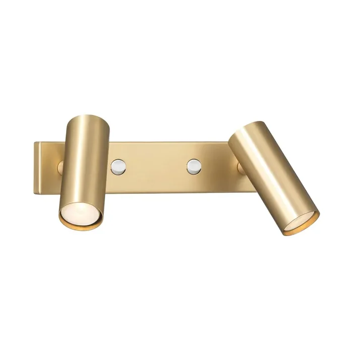 Kostenfreie Lieferung Puck Wandlampe doppelt, Messing