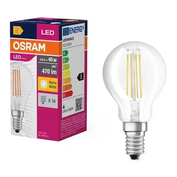 Limited Edition LED-Lampe FILAMENT P40 E14/4W/230V 2700K – Osram