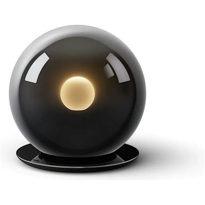 Limited Edition Luna basso Tischleuchte – Occhio Dark Chrome