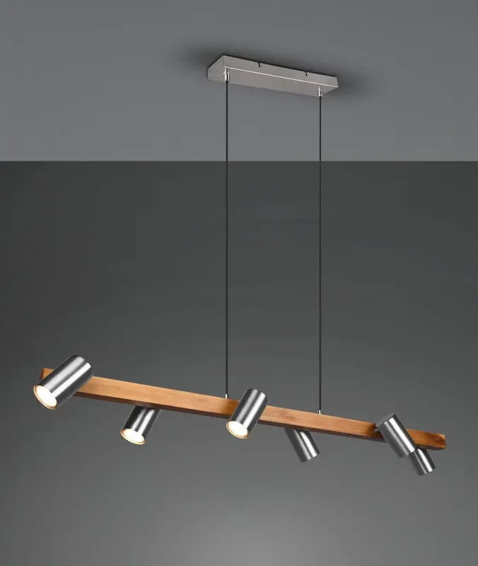 Meistverkauft Trio Marley Pendelleuchte GU106-fach Nickel Matt