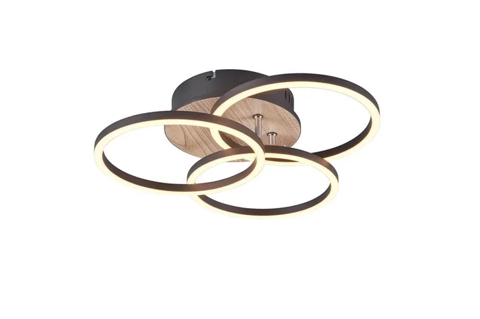 Mengenrabatt Reality Circle LED Deckenleuchte27W dimmbar Holznachbildung CCT einstellbare Lichtfarbe Nachtlicht