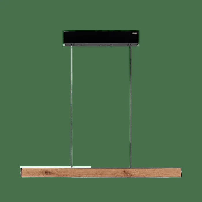 Neu Im Sortiment Pendelleuchte PURE E-Motion Oak/Black Pearl
