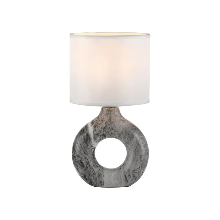 Neue Kollektion Dekorative Tischlampe Keramik Stoff 30 cm E27 blendarm