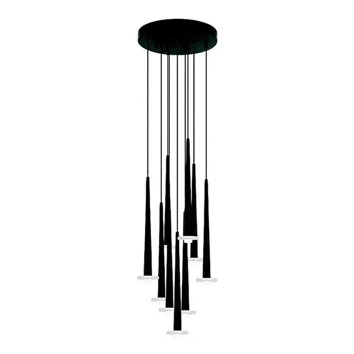 Neue Ware Zambelis 22113 – LED dimmbarer Seil-Pendelleuchter 9xLED/3W/230V CRI90 schwarz