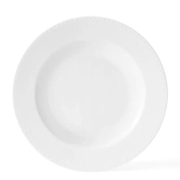 Nur Für Kurze Zeit Rhombe Tiefer Teller Ø 23 cm, Weiss