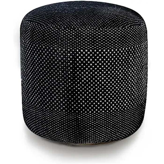 Nur Heute Tres Pouf Outdoor – schwarz