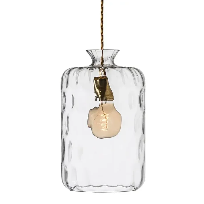 Pillar Taklampa Ø19cm, Klar/Messing Günstig