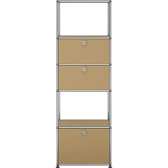 Regal 1×5 – 2 Klappen und Auszug – USM 31 beige Jetzt Kaufen