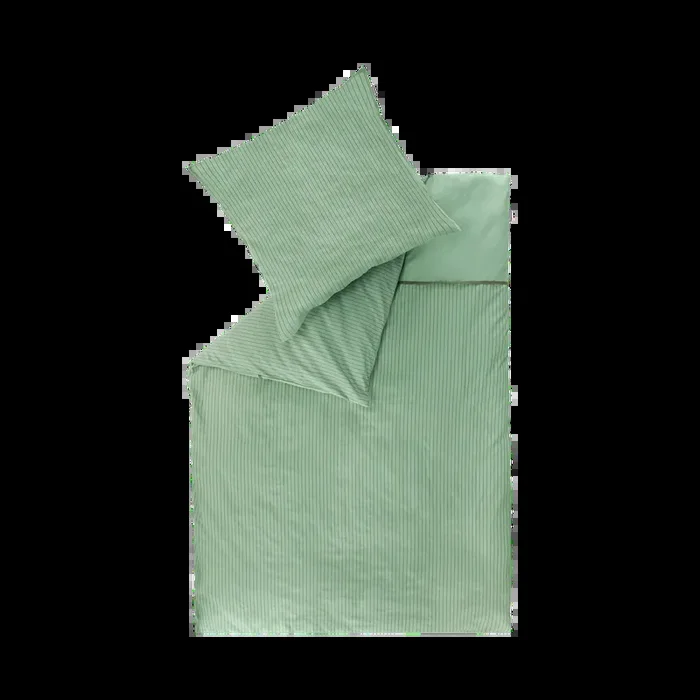Renforce Bettwäsche Twist Grün 135x200cm Sonderangebot